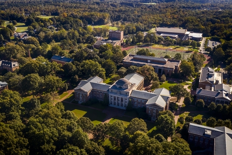 davidson-college-aerial